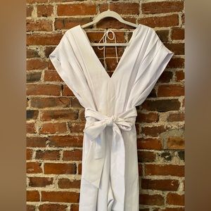 Alice + Oliva White Jumpsuit with Belt